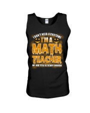 Math Teacher Halloween Unisex Tank thumbnail