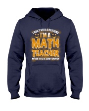 Math Teacher Halloween Hooded Sweatshirt thumbnail