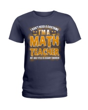 Math Teacher Halloween Ladies T-Shirt thumbnail