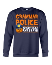 GRAMMAR POLICE TO CORRECT AND SERVE Crewneck Sweatshirt thumbnail