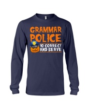 GRAMMAR POLICE TO CORRECT AND SERVE Long Sleeve Tee thumbnail