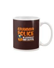 GRAMMAR POLICE TO CORRECT AND SERVE Mug thumbnail