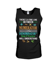 THERE'S A FINE LINE BETWEEN NUMERATOR Unisex Tank thumbnail