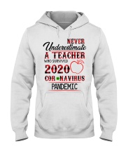 Never underestimate a Teacher Hooded Sweatshirt thumbnail