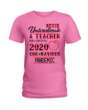 Never underestimate a Teacher Ladies T-Shirt thumbnail