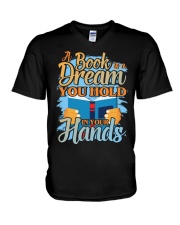 A BOOKS IS A DREAM YOU HOLD IN YOUR HANDS V-Neck T-Shirt thumbnail