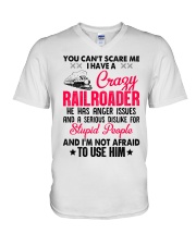 I have a Crazy Railroader V-Neck T-Shirt thumbnail