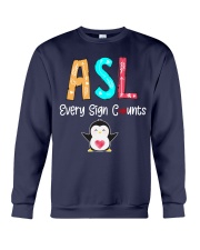 ASL every sign counts Crewneck Sweatshirt thumbnail
