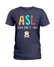 ASL every sign counts Ladies T-Shirt thumbnail