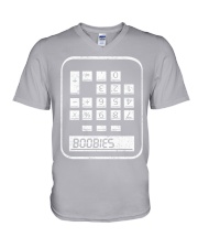 BOOBIES CALCULATOR V-Neck T-Shirt thumbnail