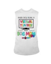 Virtual Teacher and a dog mom Sleeveless Tee thumbnail