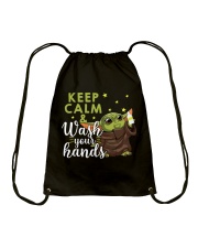 wash your hands Drawstring Bag thumbnail
