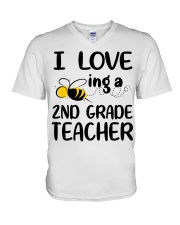 I Love being a 2nd grade Teacher V-Neck T-Shirt thumbnail