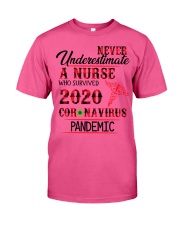 Never Underestimate a Nurse Classic T-Shirt thumbnail