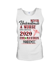 Never Underestimate a Nurse Unisex Tank thumbnail