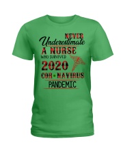 Never Underestimate a Nurse Ladies T-Shirt tile