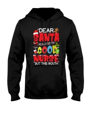 DEAR SANTA I REALLY DID TRY TO BE A GOOD NURSE Hooded Sweatshirt thumbnail