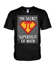 THE SECRET SUPERDIGIT OF MATH V-Neck T-Shirt thumbnail