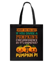 Math Pumpkin Pi Tote Bag front