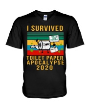 I survived toilet paper V-Neck T-Shirt thumbnail