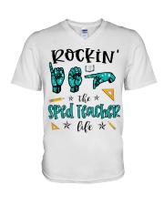 Sped Teacher Life V-Neck T-Shirt thumbnail