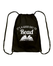 It's a good day to Read Drawstring Bag front
