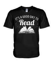It's a good day to Read V-Neck T-Shirt thumbnail