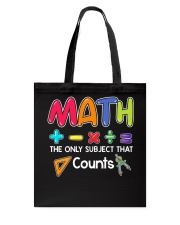 Math The only subject that counts Tote Bag thumbnail
