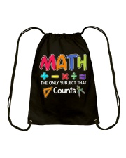 Math The only subject that counts Drawstring Bag thumbnail