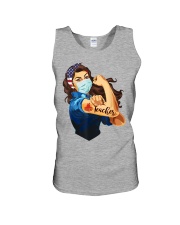 Teacher strong wear masks Unisex Tank thumbnail