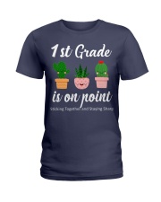 1st grade is on point Ladies T-Shirt thumbnail