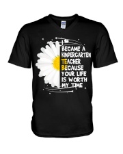 Kindergarten Teacher V-Neck T-Shirt thumbnail