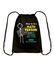 How to be a Math Person Drawstring Bag thumbnail