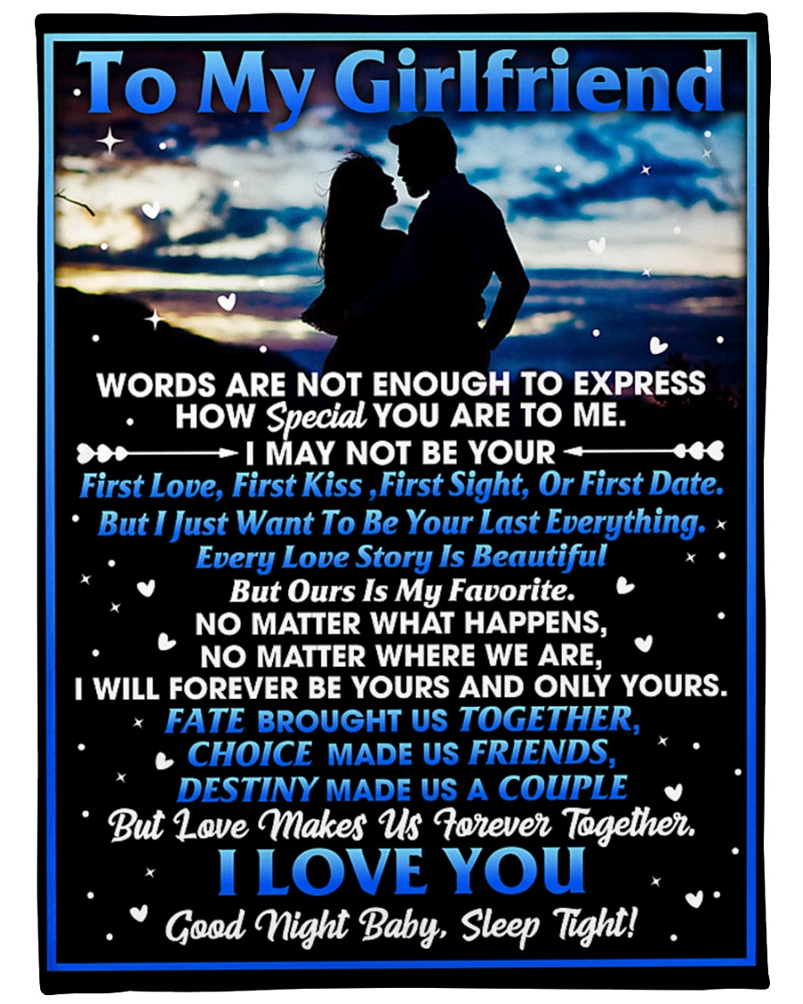 GF018 - GIFT FOR GIRLFRIEND Large Fleece Blanket - 60" x 80"
