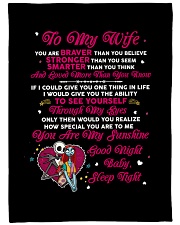 WF013 - GIFT FOR WIFE Large Fleece Blanket - 60" x 80" front