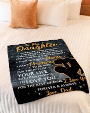 DD008 GIFT FOR DAUGHTER Small Fleece Blanket - 30" x 40" aos-coral-fleece-blanket-30x40-lifestyle-front-01