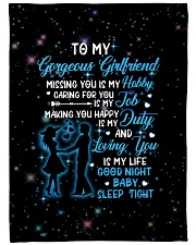 GF004 - GIFT FOR GIRLFRIEND Large Fleece Blanket - 60" x 80" front