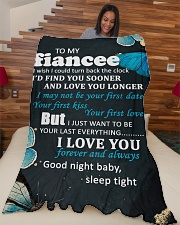 FE011 - GIFT FOR FIANCEE Large Fleece Blanket - 60" x 80" aos-coral-fleece-blanket-60x80-lifestyle-front-04