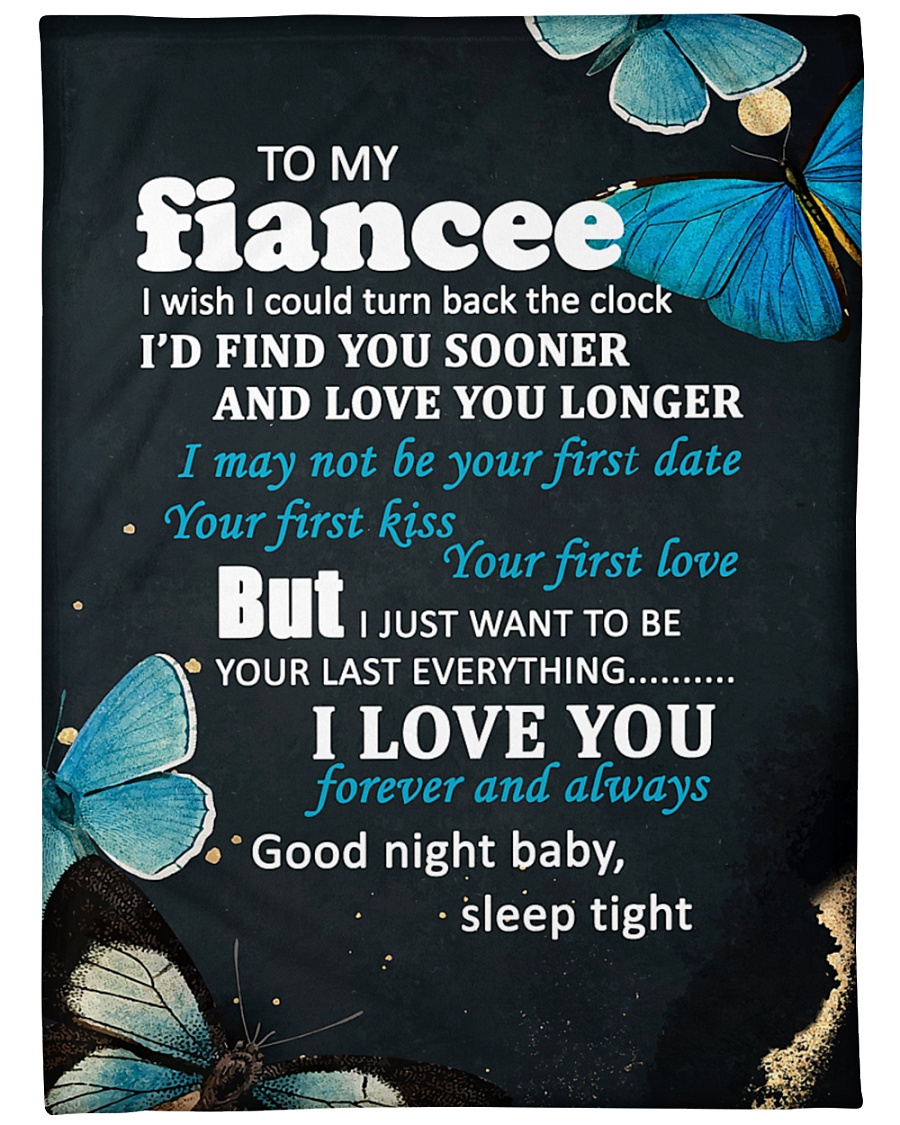 FE011 - GIFT FOR FIANCEE Large Fleece Blanket - 60" x 80"