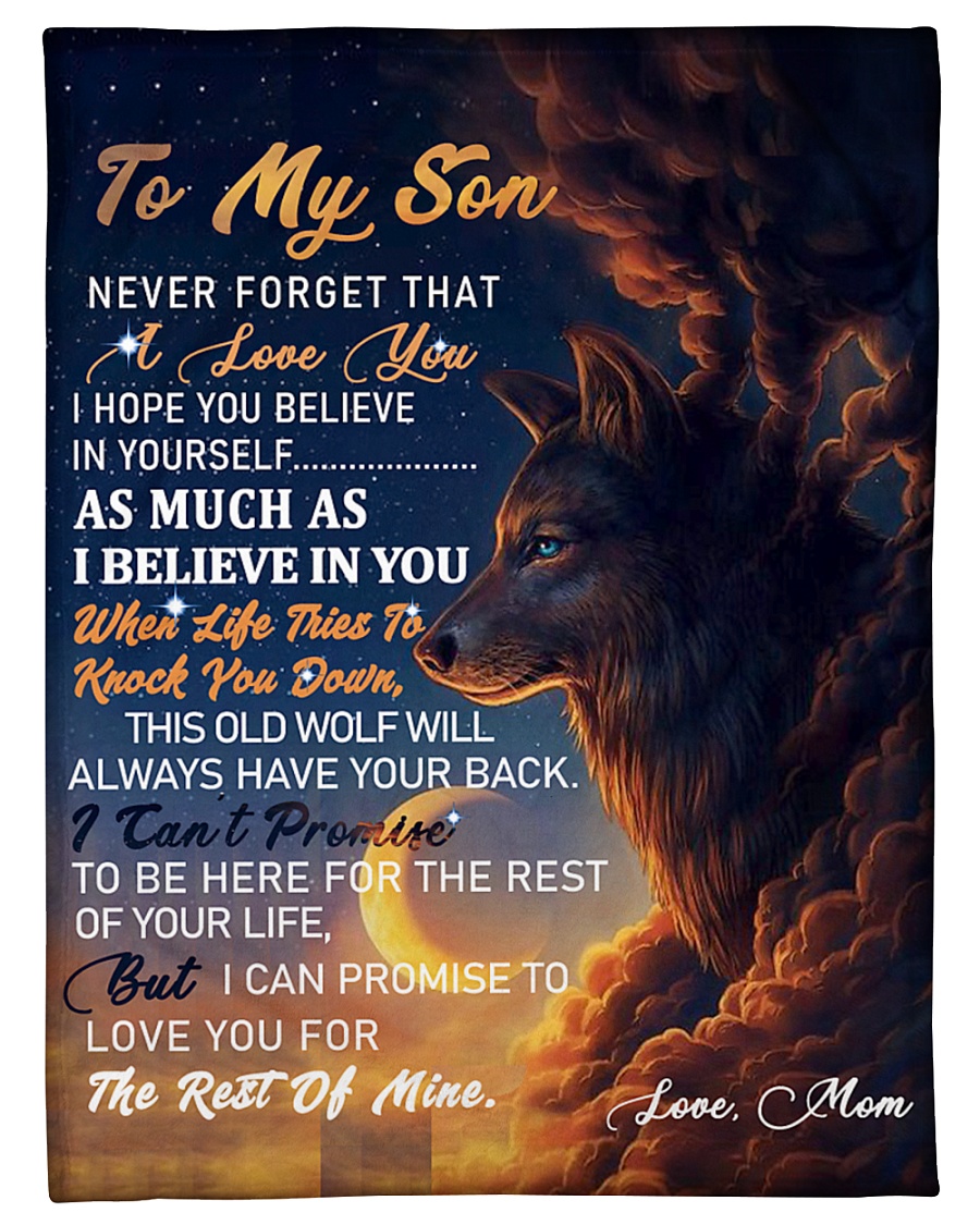 SM007 GIFT FOR SON Small Fleece Blanket - 30" x 40"