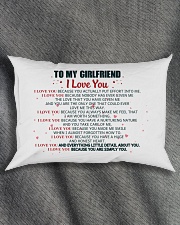 MY GIRLFRIEND - I LOVE YOU BECAUSE Rectangular Pillowcase aos-pillow-rectangle-front-lifestyle-1