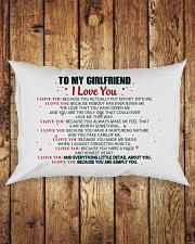 MY GIRLFRIEND - I LOVE YOU BECAUSE Rectangular Pillowcase aos-pillow-rectangle-front-lifestyle-2