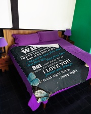 WF012 - GIFT FOR WIFE Large Fleece Blanket - 60" x 80" aos-coral-fleece-blanket-60x80-lifestyle-front-01