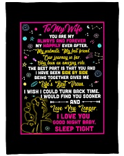 WF014 - GIFT FOR WIFE Large Fleece Blanket - 60" x 80" front