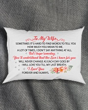 MY WIFE - I WILL LOVE YOU TILL MY LAST BREATH Rectangular Pillowcase aos-pillow-rectangle-front-lifestyle-1