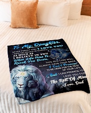 DD024 GIFT FOR DAUGHTER Small Fleece Blanket - 30" x 40" aos-coral-fleece-blanket-30x40-lifestyle-front-01