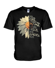 she's a good girl V-Neck T-Shirt thumbnail