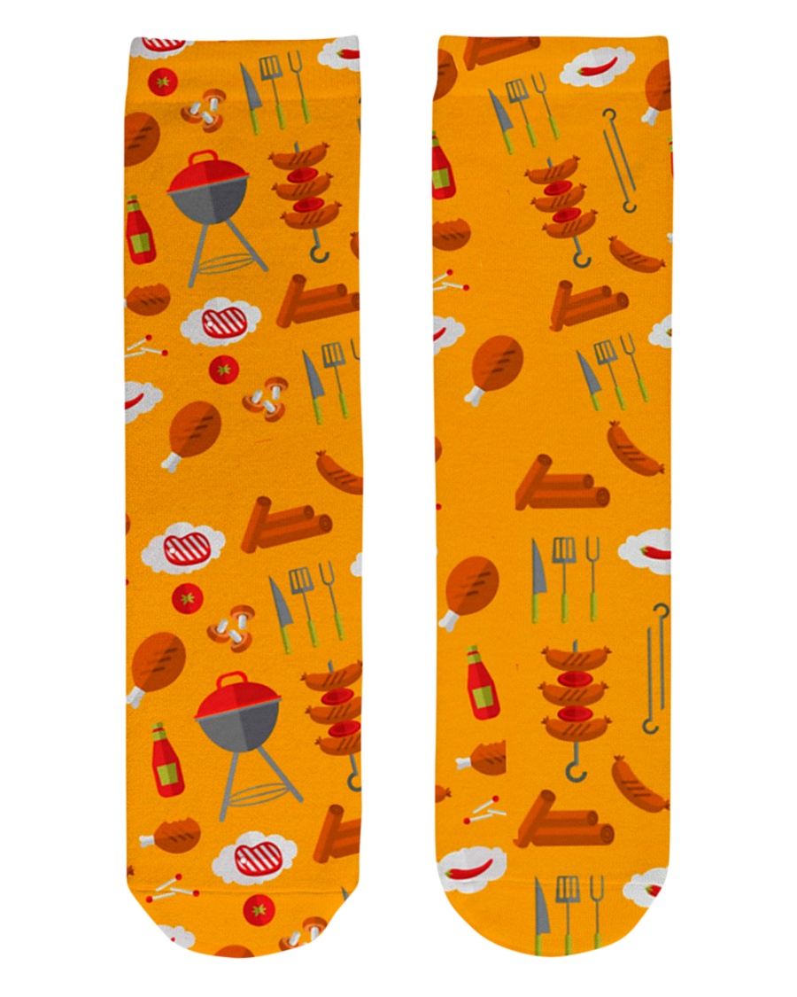 Grill Sausages Crew Length Socks