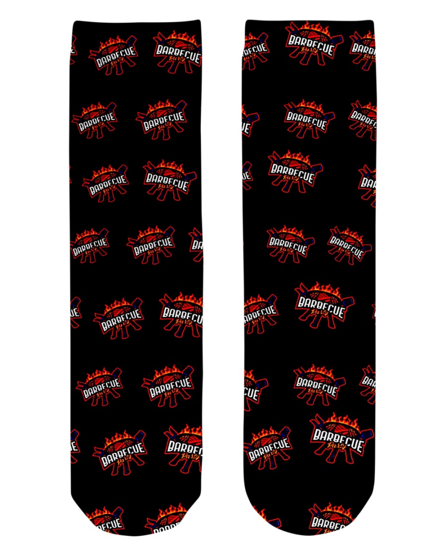 Happy Barbeque Day Crew Length Socks