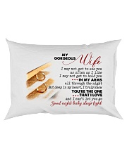 To My Gorgeous Wife Rectangular Pillowcase back